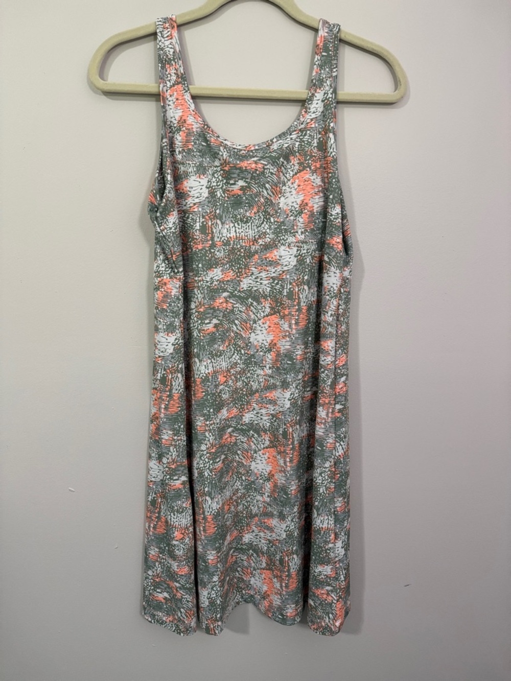 Columbia Active Dress in White, Green, and Orange